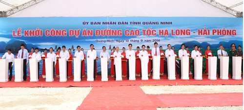 Thủ tướng Chính phủ phát lệnh khởi công tuyến đường cao tốc Hạ Long hải phòng